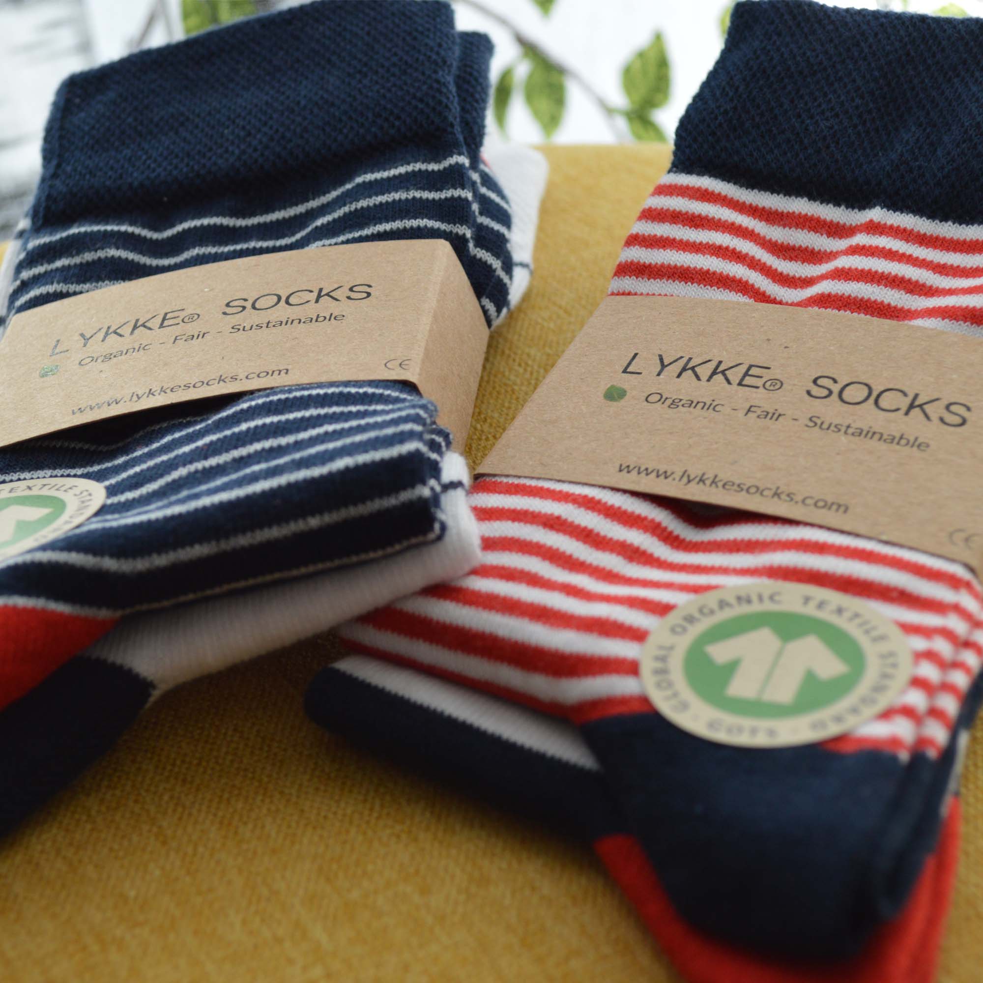 Organic Cotton Blue and White Stripes, 2-pack - Lykke Socks | Authentic  Scandinavian Socks | by Lykke®
